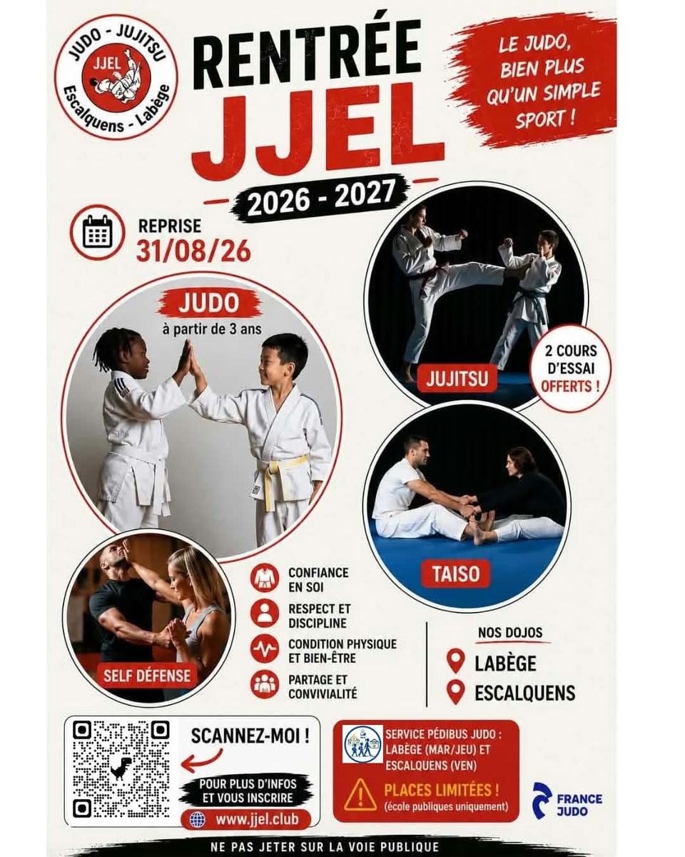 🥋 Inscriptions 2026-2027 ouvertes !