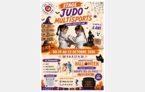 STAGE DE JUDO / multi-activités, Vacance de Toussaint du 19 au 23 octobre 2026