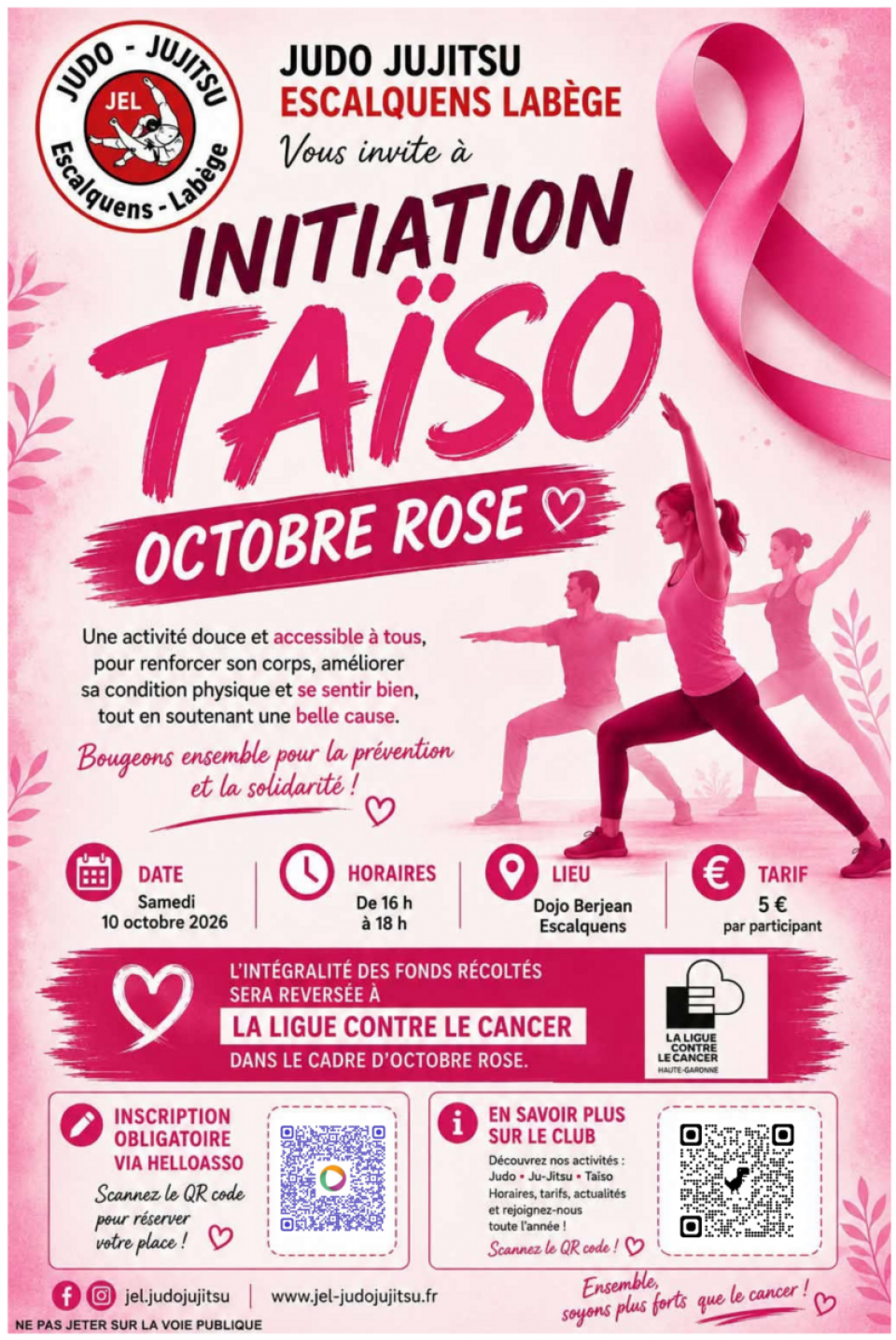 Initiation Taïso - octobre Rose
